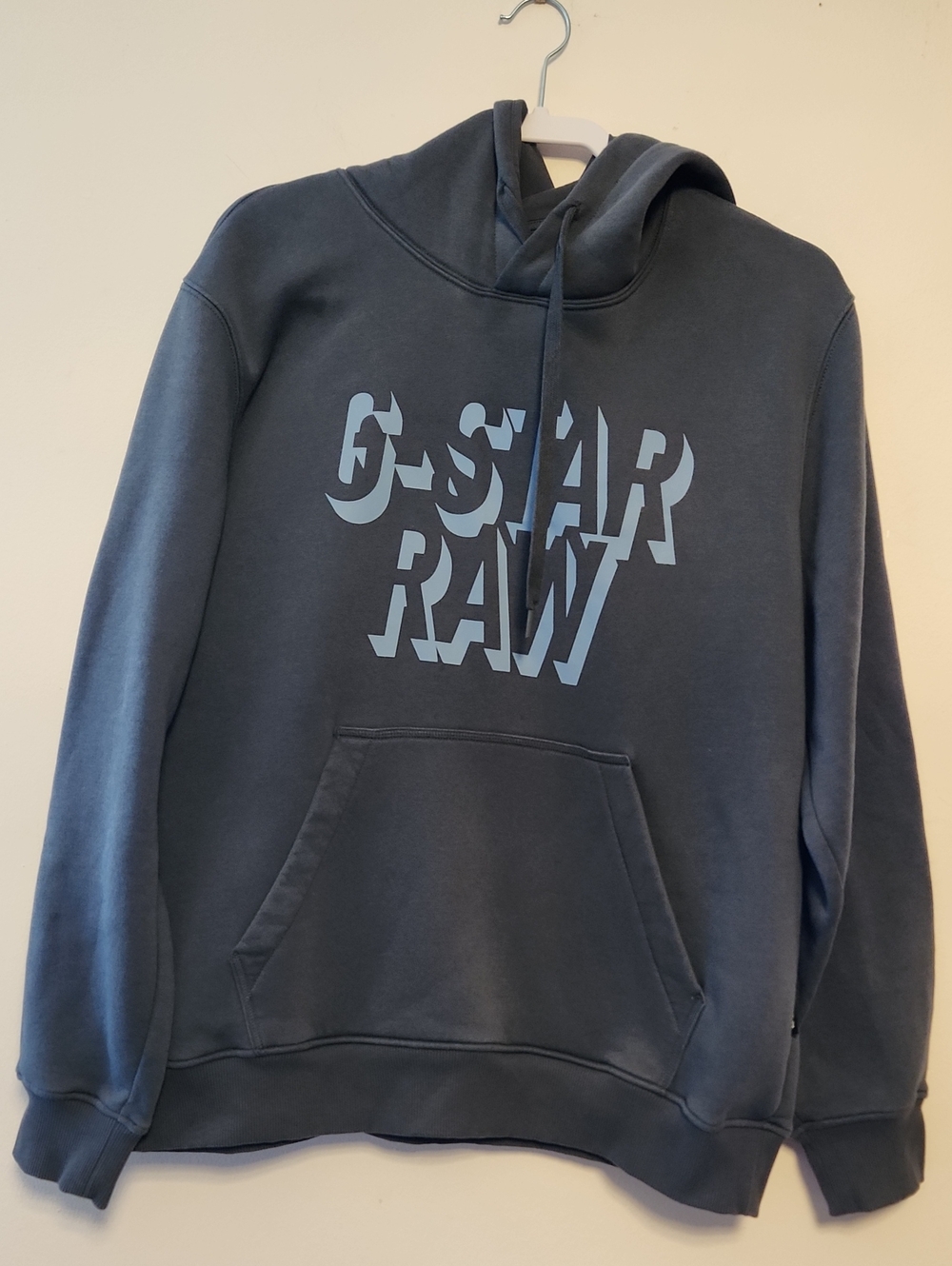 G-Star Retro Shadow Slate Gray Hooded Pullover Men's XL